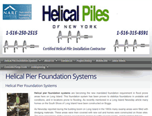 Tablet Screenshot of helicalpilesny.com